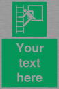 SA5225: Custom Emergency Escape Ladder Sign
