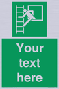 SA5225: Custom Emergency Escape Ladder Sign