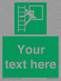 SA5225: Custom Emergency Escape Ladder Sign