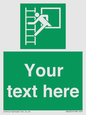 SA5225: Custom Emergency Escape Ladder Sign