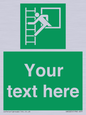 SA5225: Custom Emergency Escape Ladder Sign