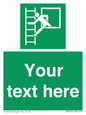 SA5225: Custom Emergency Escape Ladder Sign
