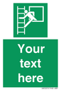 SA5225: Custom Emergency Escape Ladder Sign