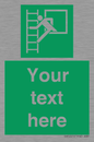 SA5225: Custom Emergency Escape Ladder Sign