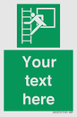 SA5225: Custom Emergency Escape Ladder Sign