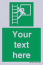SA5225: Custom Emergency Escape Ladder Sign