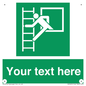 SA5225: Custom Emergency Escape Ladder Sign