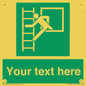 SA5225: Custom Emergency Escape Ladder Sign