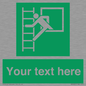 SA5225: Custom Emergency Escape Ladder Sign