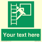 SA5225: Custom Emergency Escape Ladder Sign