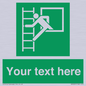 SA5225: Custom Emergency Escape Ladder Sign
