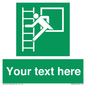 SA5225: Custom Emergency Escape Ladder Sign