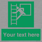 SA5225: Custom Emergency Escape Ladder Sign