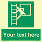 SA5225: Custom Emergency Escape Ladder Sign