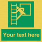 SA5225: Custom Emergency Escape Ladder Sign