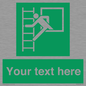 SA5225: Custom Emergency Escape Ladder Sign