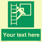 SA5225: Custom Emergency Escape Ladder Sign