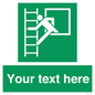 SA5225: Custom Emergency Escape Ladder Sign