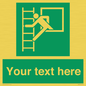 SA5225: Custom Emergency Escape Ladder Sign