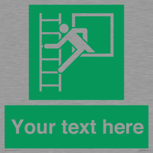 SA5225: Custom Emergency Escape Ladder Sign