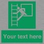 SA5225: Custom Emergency Escape Ladder Sign