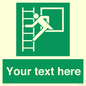 SA5225: Custom Emergency Escape Ladder Sign