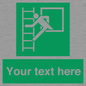 SA5225: Custom Emergency Escape Ladder Sign