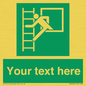 SA5225: Custom Emergency Escape Ladder Sign