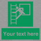 SA5225: Custom Emergency Escape Ladder Sign