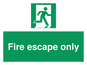 SA5711: Fire Escape Only Sign