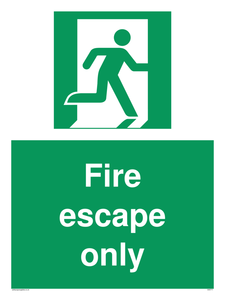 SA5711: Fire Escape Only Sign