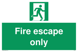 SA5711: Fire Escape Only Sign