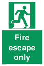 SA5711: Fire Escape Only Sign