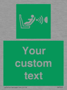 SA7203: Custom safe condition child seat presence orientation detection system