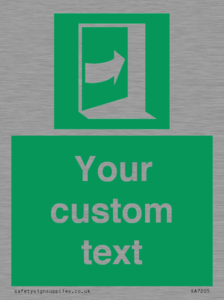 SA7205: Custom safe condition door opens pushing on right hand side