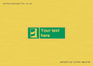 SA7205: Custom safe condition door opens pushing on right hand side