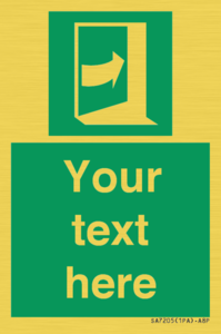 SA7205: Custom safe condition door opens pushing on right hand side