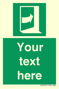 SA7205: Custom safe condition door opens pushing on right hand side