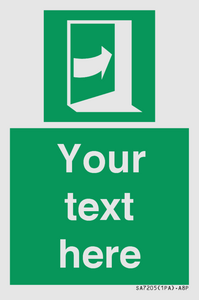 SA7205: Custom safe condition door opens pushing on right hand side