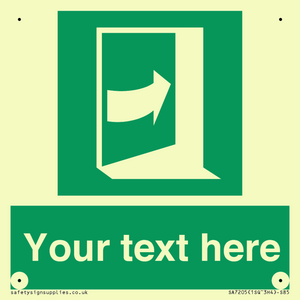 SA7205: Custom safe condition door opens pushing on right hand side