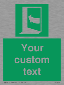 SA7206: Custom safe condition door opens pushing on left hand side