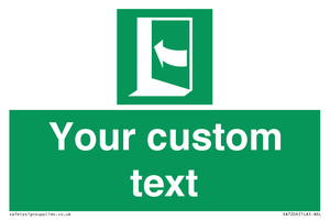 SA7206: Custom safe condition door opens pushing on left hand side