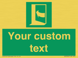 SA7206: Custom safe condition door opens pushing on left hand side