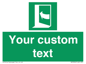 SA7206: Custom safe condition door opens pushing on left hand side