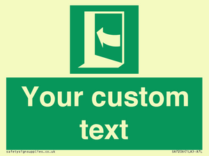 SA7206: Custom safe condition door opens pushing on left hand side