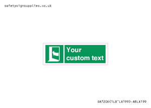 SA7206: Custom safe condition door opens pushing on left hand side