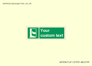 SA7206: Custom safe condition door opens pushing on left hand side