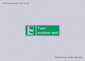 SA7206: Custom safe condition door opens pushing on left hand side