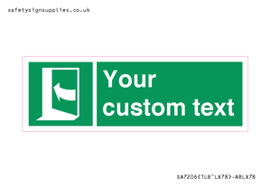 SA7206: Custom safe condition door opens pushing on left hand side