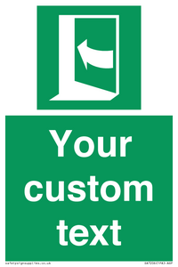 SA7206: Custom safe condition door opens pushing on left hand side